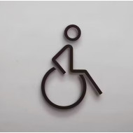 Kleedkamer of toilet deurbord / pictogram - Rolstoel - Mindervaliden - Gehandicapten - Handicap - 3d - hoogwaardig Acryl bord Kleedkamer of toilet deurbord / pictogram - Rolstoel - Mindervaliden - Gehandicapten - Handicap - 3d - hoogwaardig Acryl bord