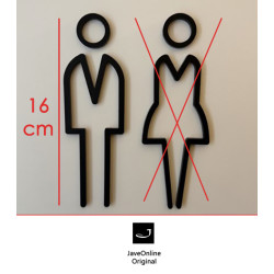 Kleedkamer deurbord / pictogram - MAN 3D - hoogwaardig Acryl bord Kleedkamer deurbord / pictogram - MAN 3D - hoogwaardig Acryl bord