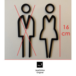 Kleedkamer deurbord / pictogram - Vrouw 3D - hoogwaardig Acryl bord Kleedkamer deurbord / pictogram - Vrouw 3D - hoogwaardig Acryl bord
