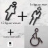 Combinatiepakket Kleedkamer pictogrammen - Toilet pictogrammen - Man + Vrouw + Rolstoel 3D - hoogwaardig Acryl bord