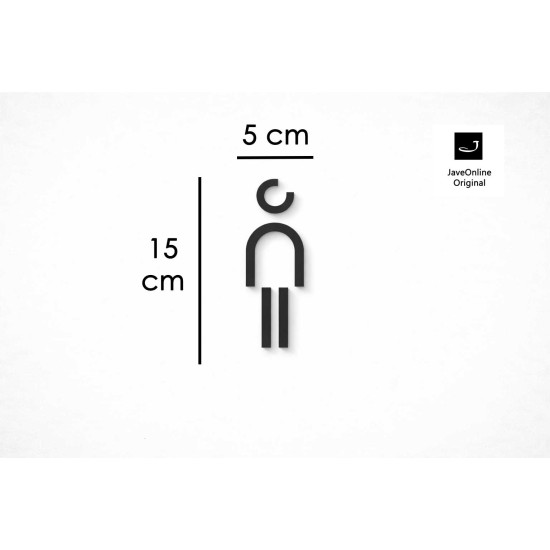 Kleedkamer of Toilet pictogrammen - Man 3D - Divergent - hoogwaardig Acryl bord Kleedkamer of Toilet pictogrammen - Man 3D - Divergent - hoogwaardig Acryl bord