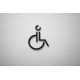 Kleedkamer of Toilet pictogrammen - Rolstoel 3D - Divergent - hoogwaardig Acryl bord Kleedkamer of Toilet pictogrammen - Rolstoel 3D - Divergent - hoogwaardig Acryl bord