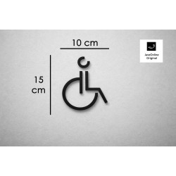 Kleedkamer of Toilet pictogrammen - Rolstoel 3D - Divergent - hoogwaardig Acryl bord Kleedkamer of Toilet pictogrammen - Rolstoel 3D - Divergent - hoogwaardig Acryl bord