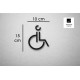 Kleedkamer of Toilet pictogrammen - Rolstoel 3D - Divergent - hoogwaardig Acryl bord Kleedkamer of Toilet pictogrammen - Rolstoel 3D - Divergent - hoogwaardig Acryl bord