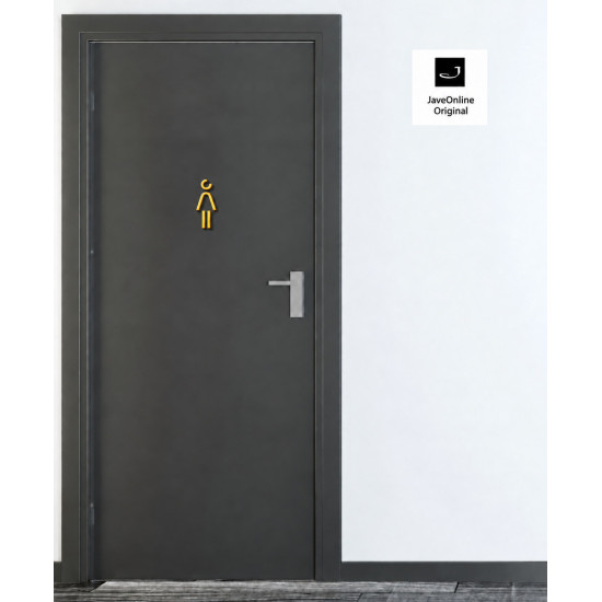 Combinatiepakket Kleedkamer of Toilet pictogrammen - Man + Vrouw + Rolstoel 3D - Divergent- Goud - hoogwaardig Acryl bord