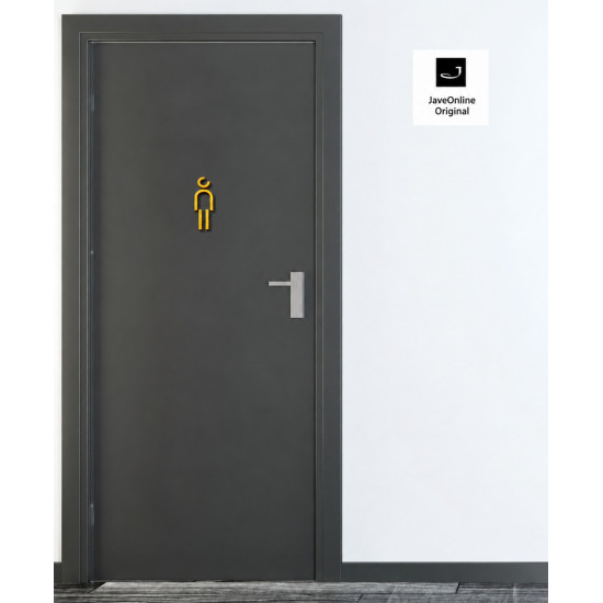 Combinatiepakket Kleedkamer of Toilet pictogrammen - Man + Vrouw + Rolstoel 3D - Divergent- Goud - hoogwaardig Acryl bord