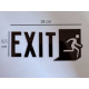 Exit pictogram - Blinkend zwart - Modern zwart Exit pictogram - Blinkend zwart - Modern zwart