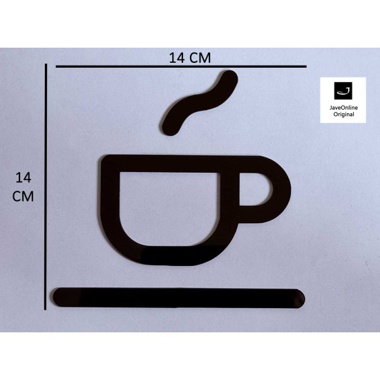 Koffiekamer - Bar - Tearoom - Refter pictogram - Blinkend zwart - Shiny