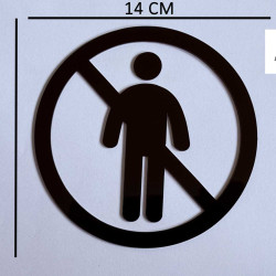 Geen toegang - verboden voor onbevoegden pictogram - Blinkend zwart - Shiny