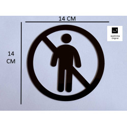 Geen toegang - verboden voor onbevoegden pictogram - Blinkend zwart - Shiny Geen toegang - verboden voor onbevoegden pictogram - Blinkend zwart - Shiny