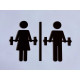 Sportlokaal - Gym - Sportschool - Fitness pictogram - Blinkend zwart - Shiny Sportlokaal - Gym - Sportschool - Fitness pictogram - Blinkend zwart - Shiny