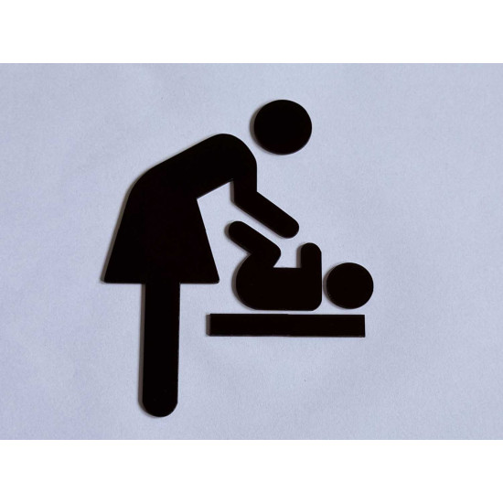Verversruimte - babyruimte - verschoningsplaats pictogram - Blinkend zwart - Shiny Verversruimte - babyruimte - verschoningsplaats pictogram - Blinkend zwart - Shiny