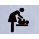 Verversruimte - babyruimte - verschoningsplaats pictogram - Blinkend zwart - Shiny Verversruimte - babyruimte - verschoningsplaats pictogram - Blinkend zwart - Shiny