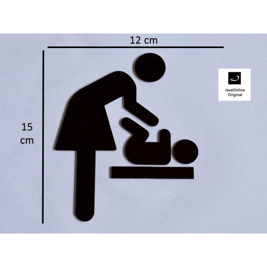 Verversruimte - babyruimte - verschoningsplaats pictogram - Blinkend zwart - Shiny Verversruimte - babyruimte - verschoningsplaats pictogram - Blinkend zwart - Shiny