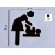 Verversruimte - babyruimte - verschoningsplaats pictogram - Blinkend zwart - Shiny Verversruimte - babyruimte - verschoningsplaats pictogram - Blinkend zwart - Shiny