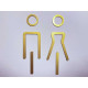 Kleedkamer pictogrammen - Toilet pictogrammen - Man + Vrouw 3D - Elegant GOUD - hoogwaardig Acryl bord Kleedkamer pictogrammen - Toilet pictogrammen - Man + Vrouw 3D - Elegant GOUD - hoogwaardig Acryl bord