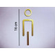 Kleedkamer of toilet deurbord / pictogram - MAN 3D - Elegant GOUD - hoogwaardig Acryl bord Kleedkamer of toilet deurbord / pictogram - MAN 3D - Elegant GOUD - hoogwaardig Acryl bord