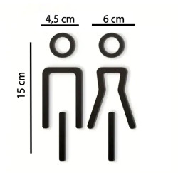 Kleedkamer pictogrammen - Toilet pictogrammen - Man + Vrouw 3D - Elegant - hoogwaardig Acryl bord Kleedkamer pictogrammen - Toilet pictogrammen - Man + Vrouw 3D - Elegant - hoogwaardig Acryl bord