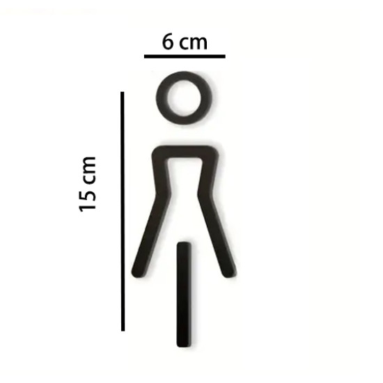 Kleedkamer of toilet deurbord / pictogram - VROUW 3D - Elegant - hoogwaardig Acryl bord Kleedkamer of toilet deurbord / pictogram - VROUW 3D - Elegant - hoogwaardig Acryl bord