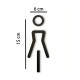 Kleedkamer of toilet deurbord / pictogram - VROUW 3D - Elegant - hoogwaardig Acryl bord Kleedkamer of toilet deurbord / pictogram - VROUW 3D - Elegant - hoogwaardig Acryl bord