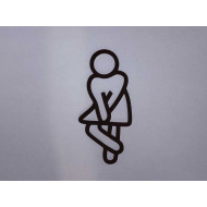 Toilet pictogrammen - Vrouw 3D - FUN - hoogwaardig Acryl bord Toilet pictogrammen - Vrouw 3D - FUN - hoogwaardig Acryl bord