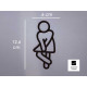 Toilet pictogrammen - Vrouw 3D - FUN - hoogwaardig Acryl bord Toilet pictogrammen - Vrouw 3D - FUN - hoogwaardig Acryl bord