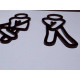 Toilet pictogrammen - Man 3D - FUN - hoogwaardig Acryl bord Toilet pictogrammen - Man 3D - FUN - hoogwaardig Acryl bord