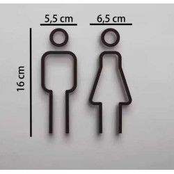 Kleedkamer pictogrammen - Toilet pictogrammen - Man + Vrouw 3D - Strak - hoogwaardig Acryl bord Kleedkamer pictogrammen - Toilet pictogrammen - Man + Vrouw 3D - Strak - hoogwaardig Acryl bord