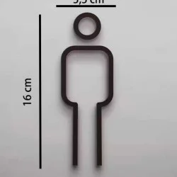 Combinatiepakket Kleedkamer pictogrammen - Toilet pictogrammen - Man + Vrouw + Rolstoel 3D - Strak - hoogwaardig Acryl bord