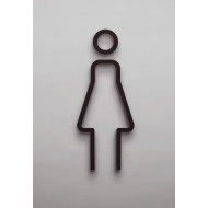 Kleedkamer of toilet deurbord / pictogram - VROUW 3D - Strak - hoogwaardig Acryl bord Kleedkamer of toilet deurbord / pictogram - VROUW 3D - Strak - hoogwaardig Acryl bord