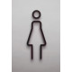Kleedkamer of toilet deurbord / pictogram - VROUW 3D - Strak - hoogwaardig Acryl bord Kleedkamer of toilet deurbord / pictogram - VROUW 3D - Strak - hoogwaardig Acryl bord