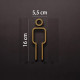 Kleedkamer of toilet deurbord / pictogram - MAN 3D - Strak Goud - hoogwaardig Acryl bord Kleedkamer of toilet deurbord / pictogram - MAN 3D - Strak Goud - hoogwaardig Acryl bord