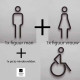 Combinatiepakket Kleedkamer pictogrammen - Toilet pictogrammen - Man + Vrouw + Rolstoel 3D - Strak - hoogwaardig Acryl bord Combinatiepakket Kleedkamer pictogrammen - Toilet pictogrammen - Man + Vrouw + Rolstoel 3D - Strak - hoogwaardig Acryl bord