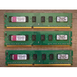 Kingston ValueRAM 6GB (3x2GB) DDR3-1333 PC3-10600 CL9 RAM Kit – KVR1333D3N9K3/6G Kingston ValueRAM 6GB (3x2GB) DDR3-1333 PC3-10600 CL9 RAM Kit – KVR1333D3N9K3/6G