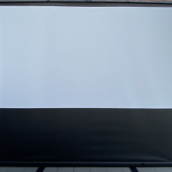 Projectiescherm / beamerscherm top vision type optrekscherm - vloerscherm 106 inch - 2,43 meter breed - 2,15 meter hoog