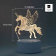 3D illusie MINI LED lampje - Unicorn - Eenhoorn - Warm licht - Acryl plaat 3D illusie MINI LED lampje - Unicorn - Eenhoorn - Warm licht - Acryl plaat