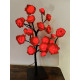 Rozenboom lamp - 24 LED - Rode blaadjes - Tafellamp - Decoratielamp - Liefdesontwerp