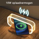 LED Smartlamp - Draadloze telefoonlader - Moderne compacte vorm - Dimbaar - Touch bediening