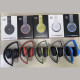 Bluetooth draadloze hoofdtelefoon - Bluetooth headset - koptelefoon - Blauw - Line-in - Micro SD - On Ear