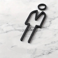 Kleedkamer deurbord / pictogram - MAN 3D - hoogwaardig Acryl bord Kleedkamer deurbord / pictogram - MAN 3D - hoogwaardig Acryl bord