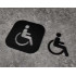 Toilet of kleedkamer deurbord - Mindervaliden - Gehandicapten - Handicap - 3d - hoogwaardig Acryl bord - 2 in 1