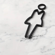 Kleedkamer deurbord / pictogram - Vrouw 3D - hoogwaardig Acryl bord Kleedkamer deurbord / pictogram - Vrouw 3D - hoogwaardig Acryl bord