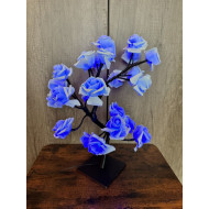 Rozenboom lamp - 24 LED - Blauwe blaadjes - Tafellamp - Decoratielamp - Liefdesontwerp Rozenboom lamp - 24 LED - Blauwe blaadjes - Tafellamp - Decoratielamp - Liefdesontwerp