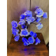 Rozenboom lamp - 24 LED - Blauwe blaadjes - Tafellamp - Decoratielamp - Liefdesontwerp