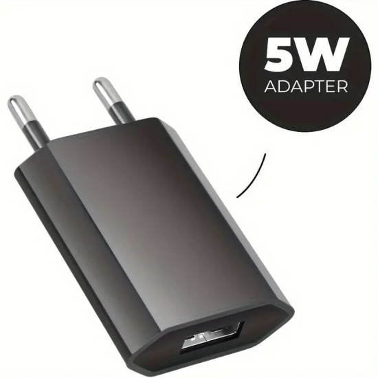 5W - 5V USB - USB lader - Zwart