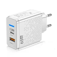 65 W USB-C en USB lader - wit 65 W USB-C en USB lader - wit