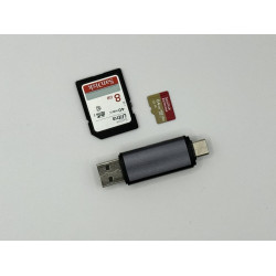 USB en USB-C kaartlezer voor SD en MicroSD kaarten