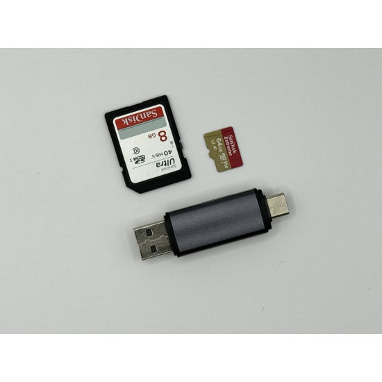 USB en USB-C kaartlezer voor SD en MicroSD kaarten