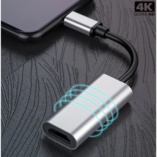 USB C naar HDMI adapter - 4K - Metal