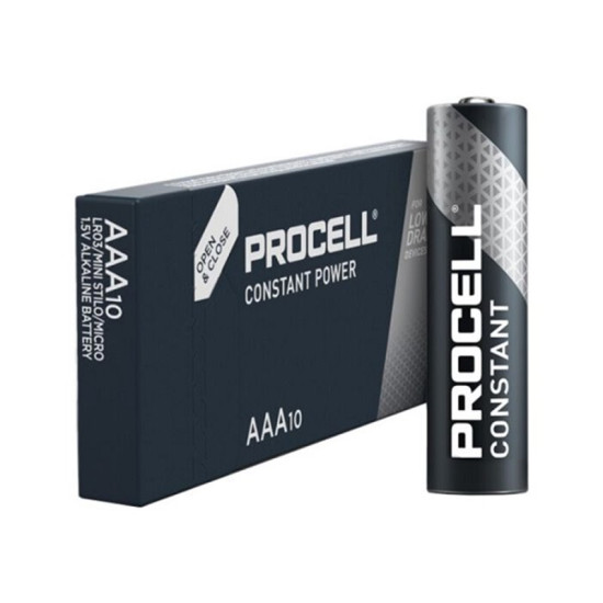 AAA - Procell/Duracell - Alkaline - 10 stuks